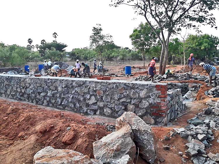 Boys Hostel Walls started