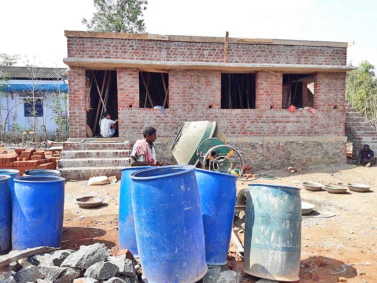 Girls Hostel, ready for roof
